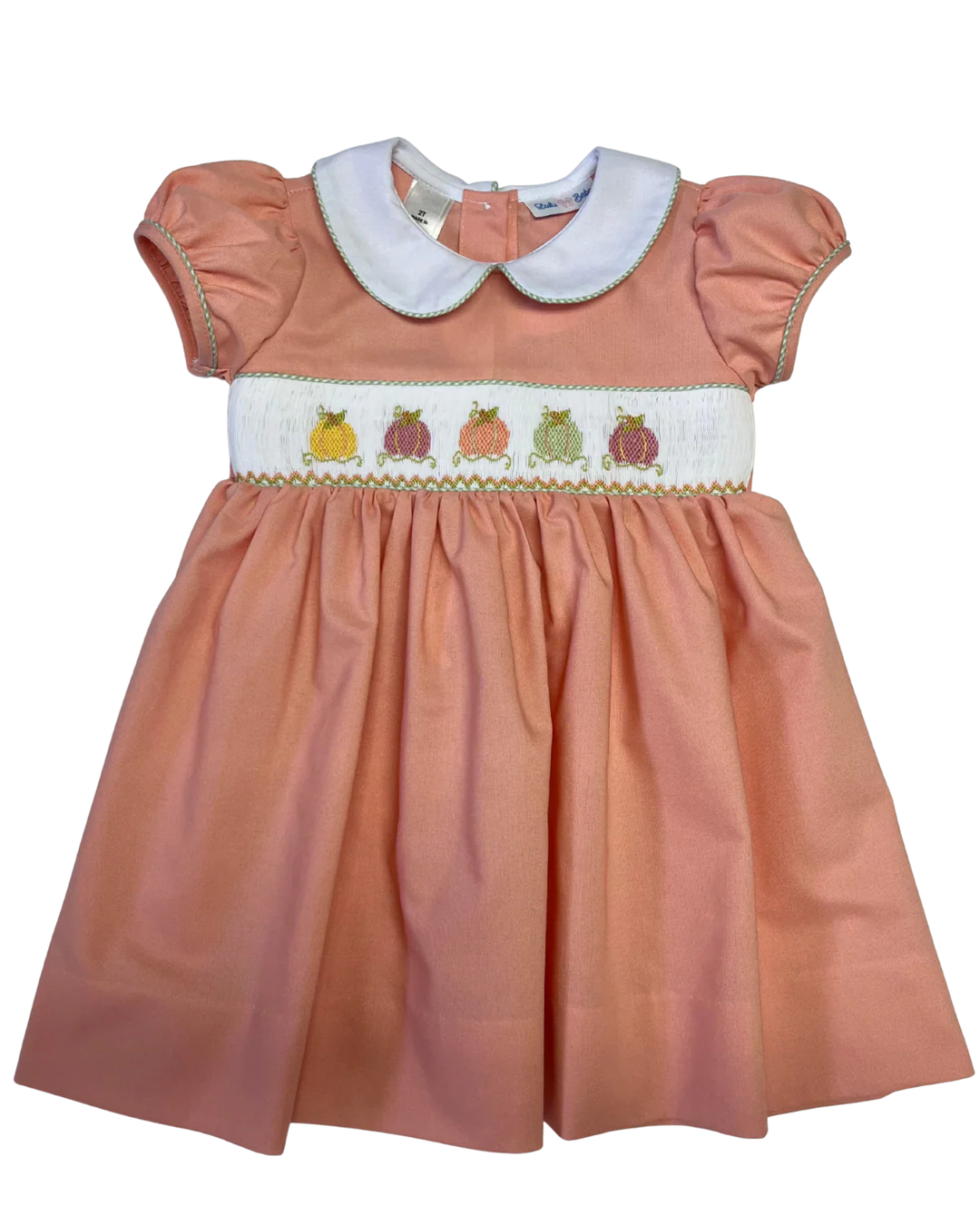 Rose Pumpkin Smocked Dress