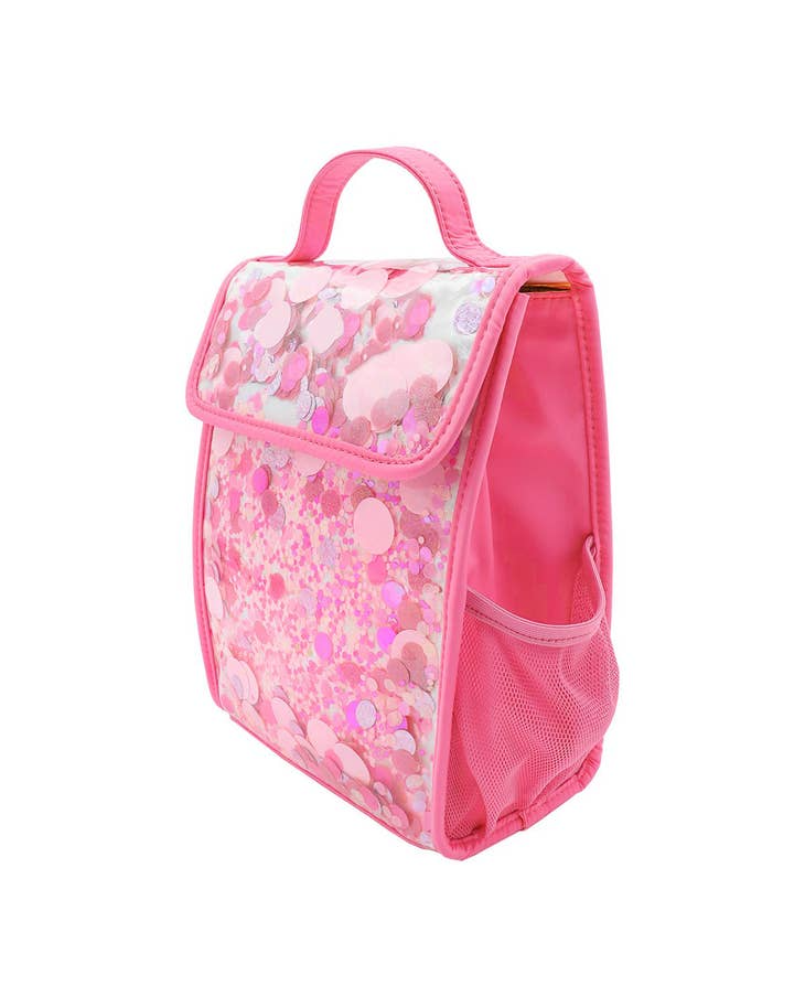 Pink Party Confetti Insulated Lunchbox
