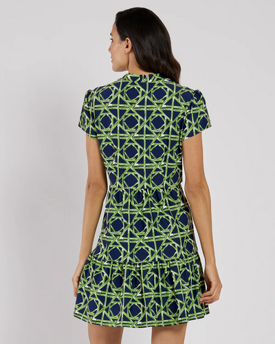 Ginger Dress Jude Cloth - Bamboo Rattan Navy