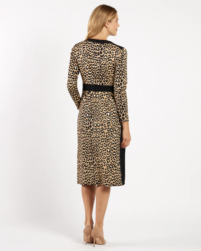 Zelda Dress Gilded Jude Cloth - Cheetah Gold Black
