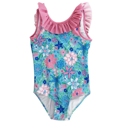 Floral Spandex Swimsuit