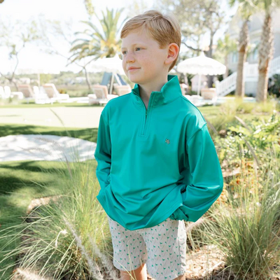 Performance Half Zip - Green