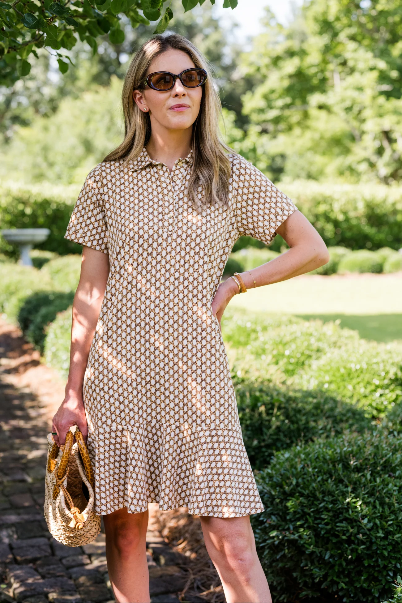 Elise Dress in Willow Weave