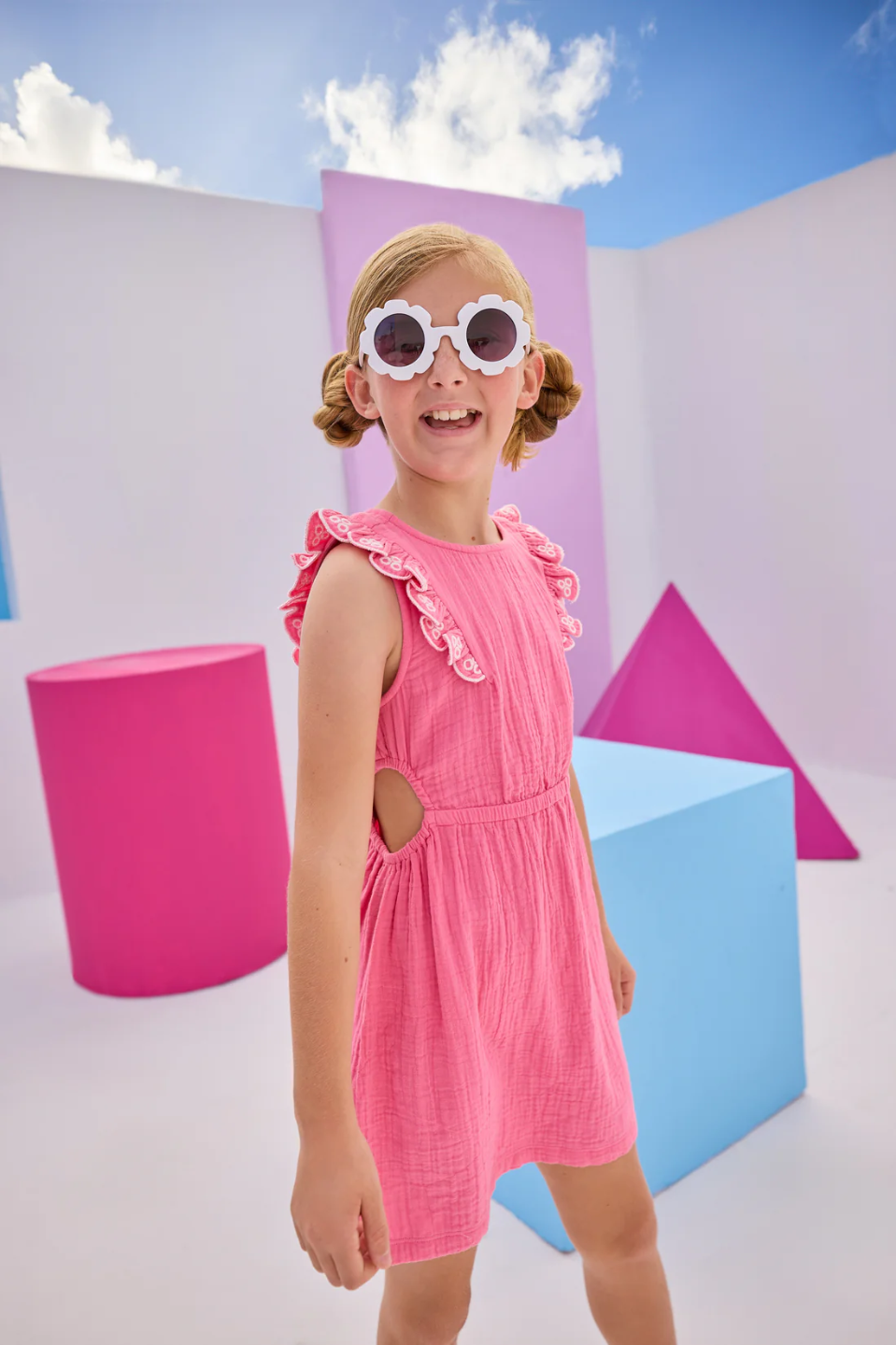 Cutout Dress - Hot Pink