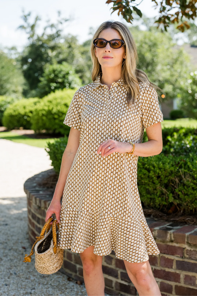 Elise Dress in Willow Weave