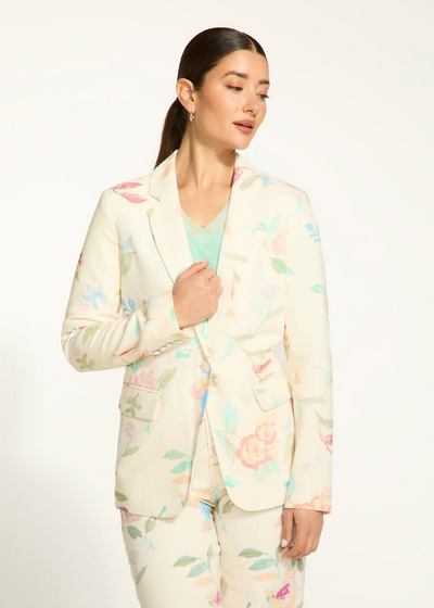 Textured Printed Blazer, Libby Print