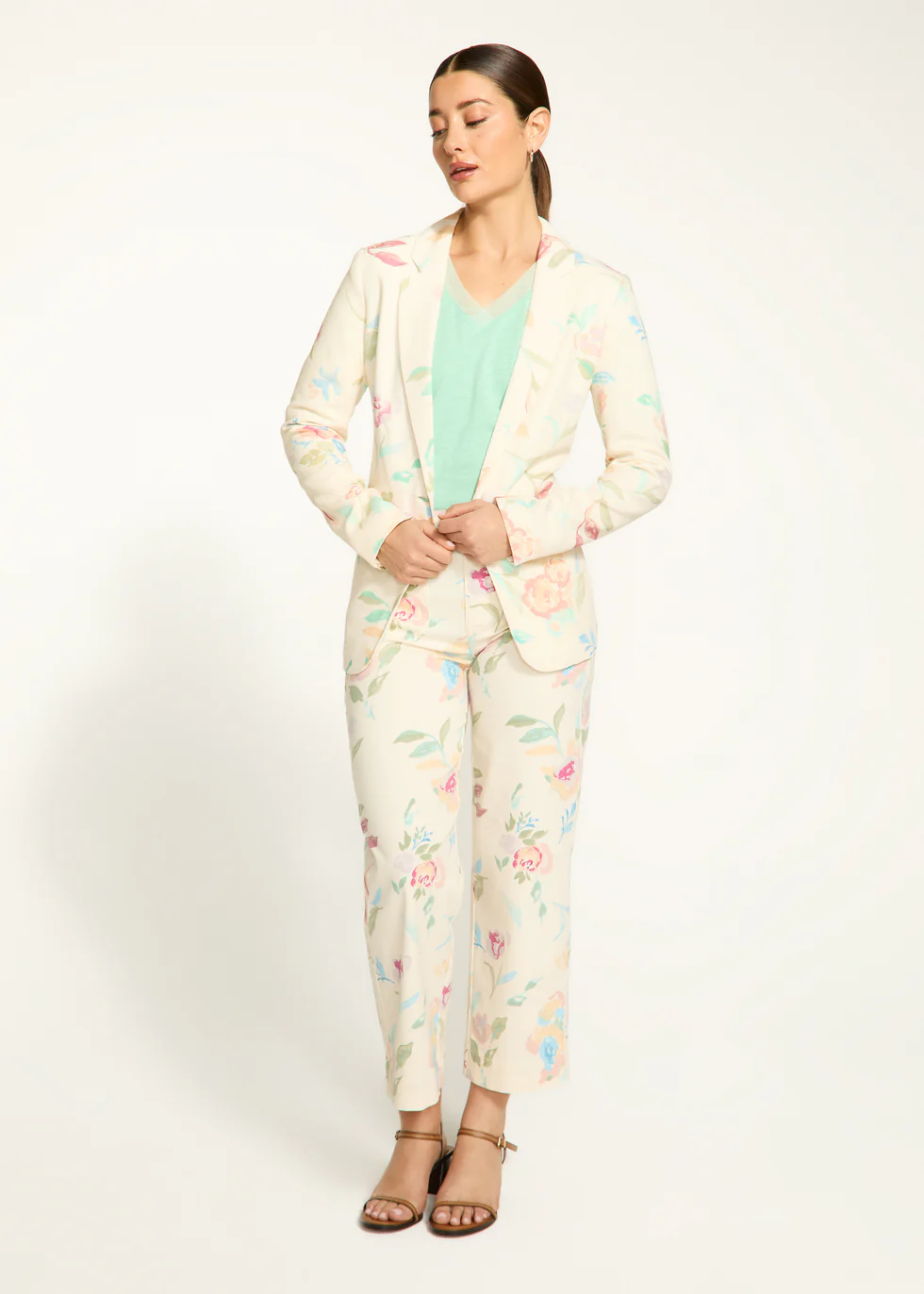 Textured Printed Blazer, Libby Print