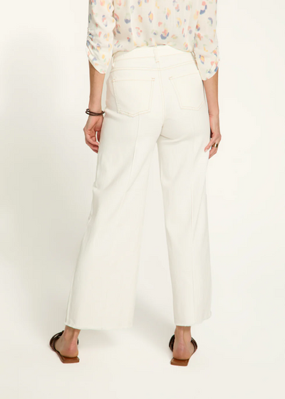 Olivia Wide Ankle Denim, Ivory