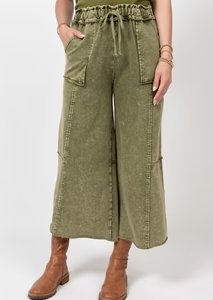 Knit Easy Pant - Olive