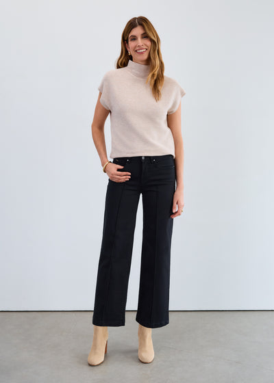 Olivia Wide Leg Jean - Black