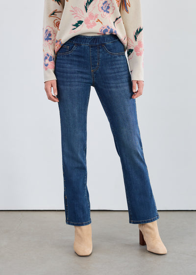 Pull on Straight Ankle with Stud Details