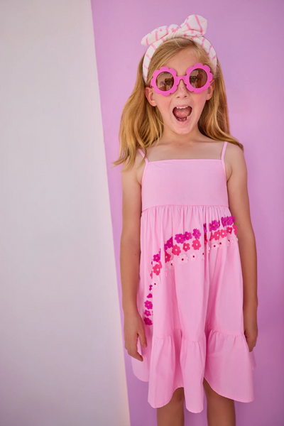 Ariel Dress - Pink Flower Power