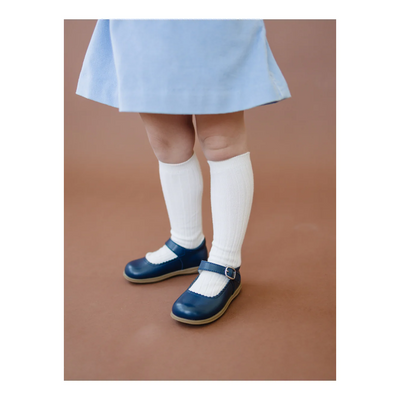 Chloe Scalloped MJ  Navy