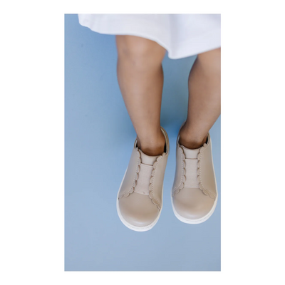 Phoebe Elastic Slip On - ALMOND