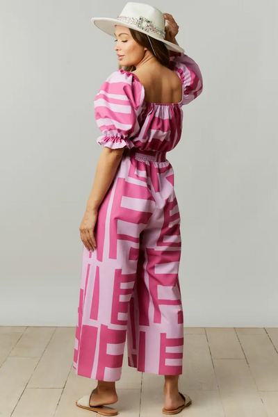 Geo Abstract Print Jumpsuit