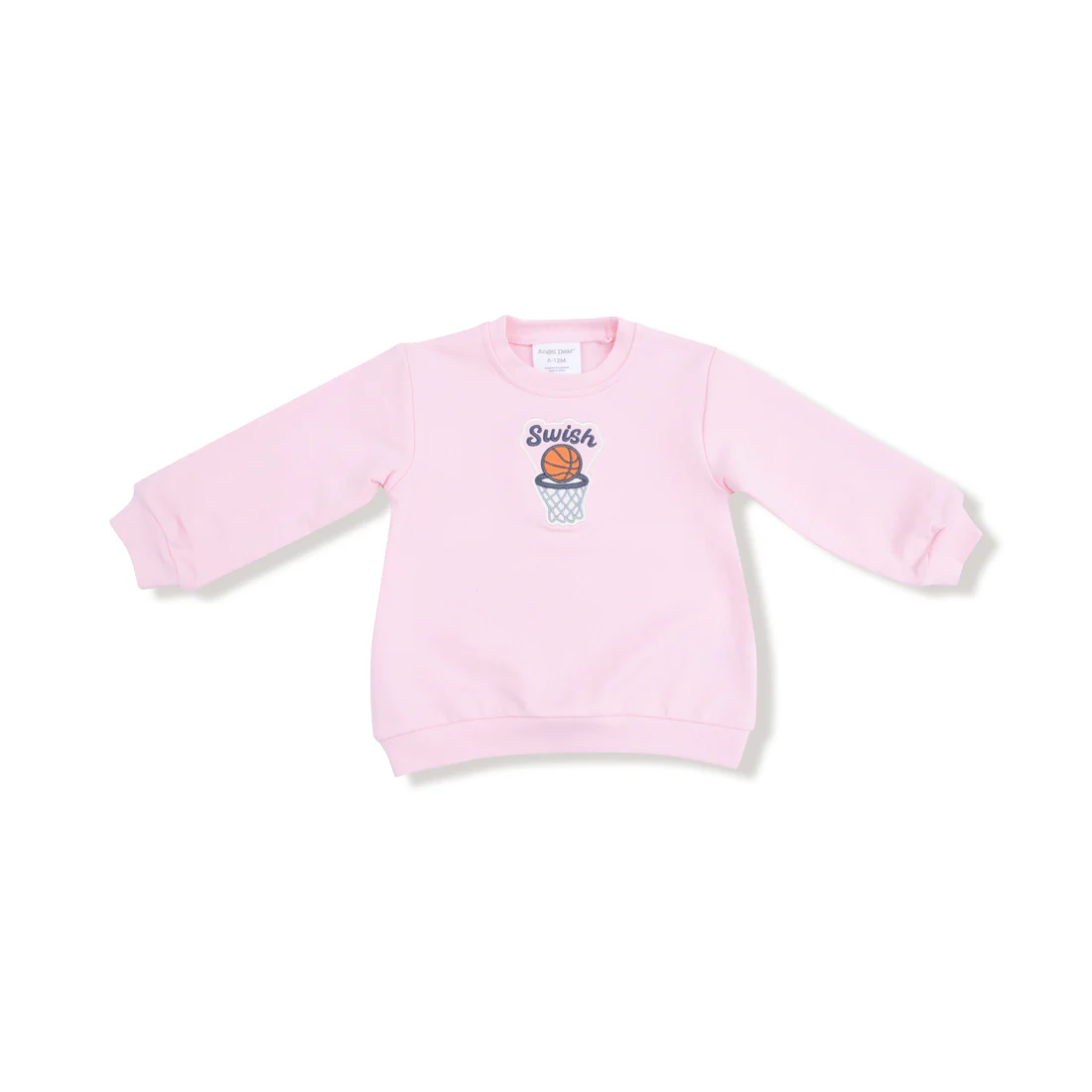 Basketball  Pink Oversized Sweatshirt