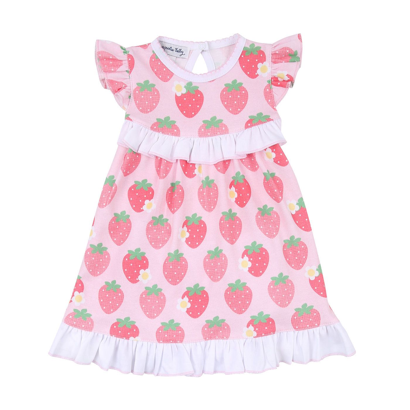 Berry Sweet Printed Flutters Dress