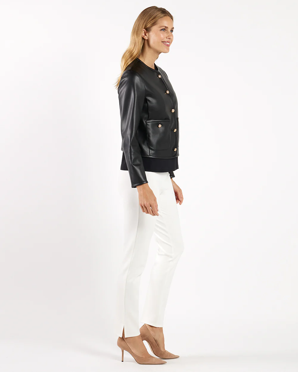 Hope Jacket Faux Leather - Black