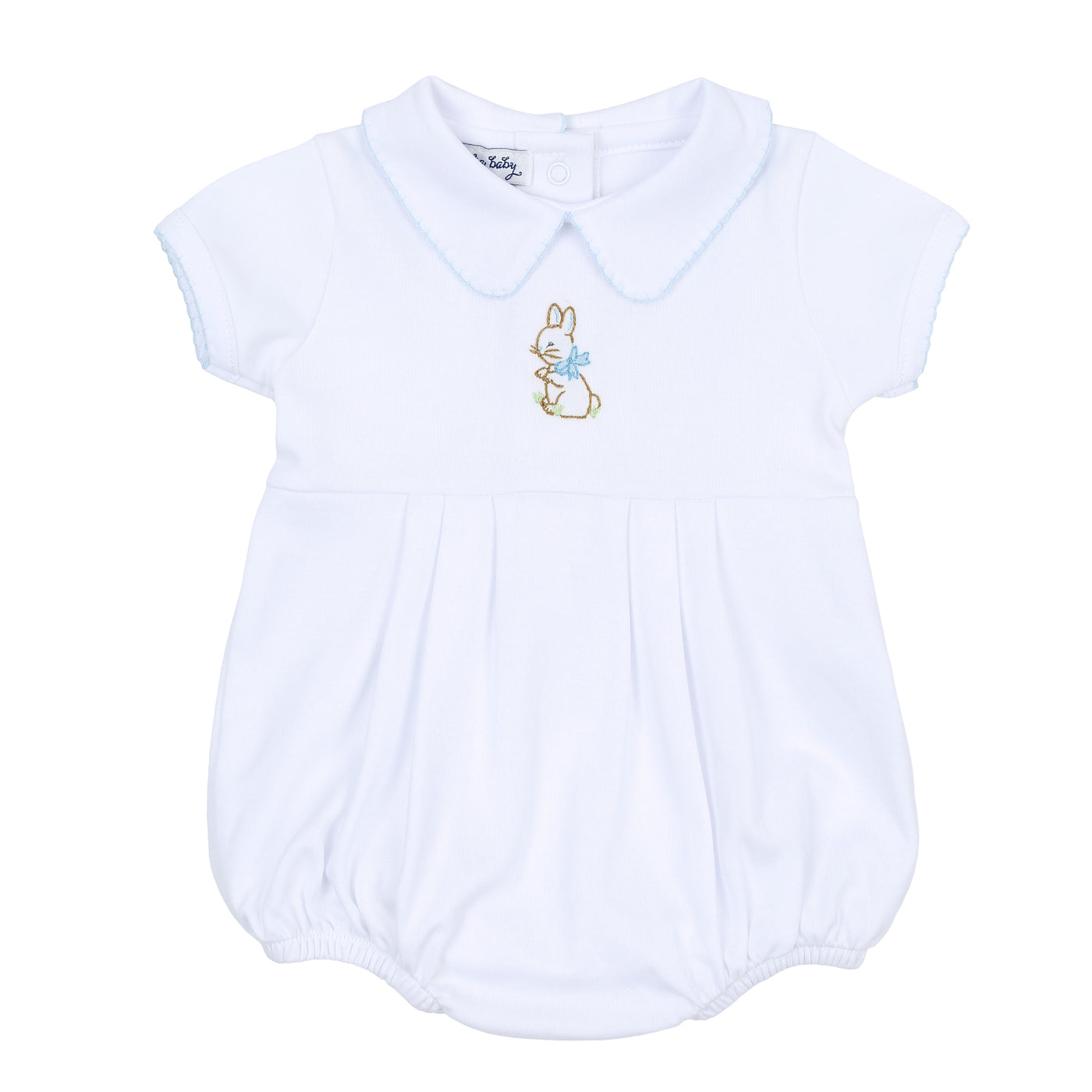 Vintage Bunny Embroidered Short Sleeve Bubble