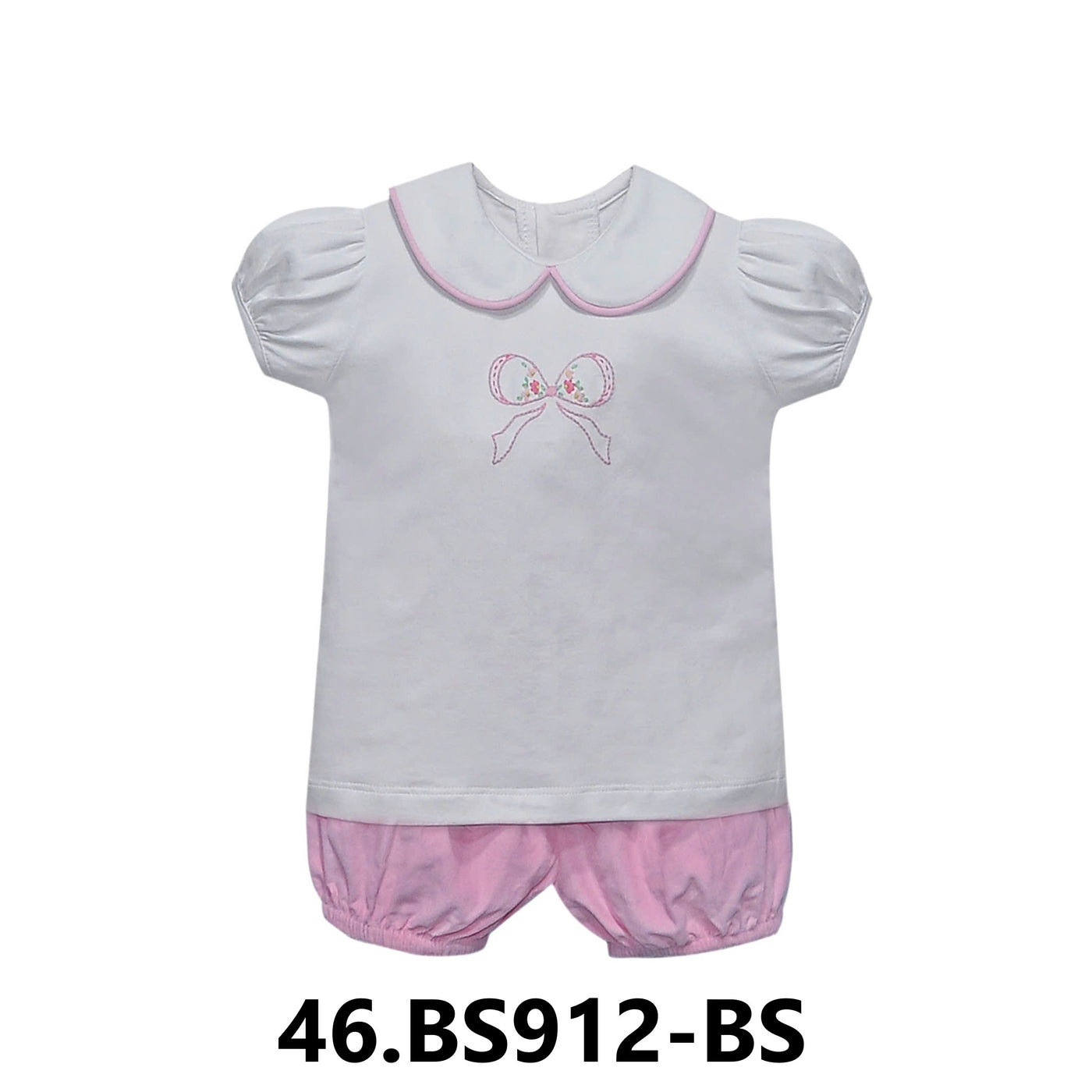 Aubrey Bloomer Set - Pink  Bow