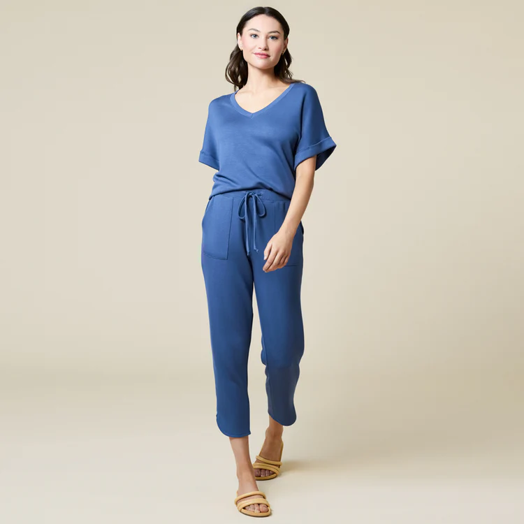 PureDream V-Neck Lounge Set - Indigo