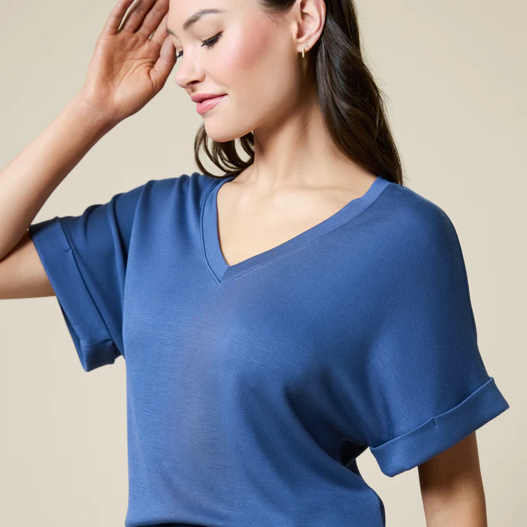 PureDream V-Neck Lounge Set - Indigo