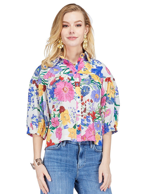 Garden Puff Sleeve Top