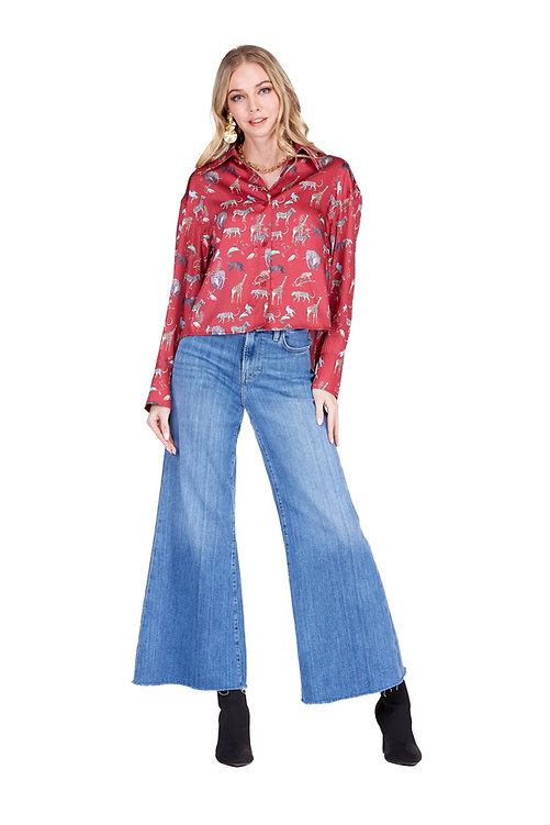 Red Safari Blouse