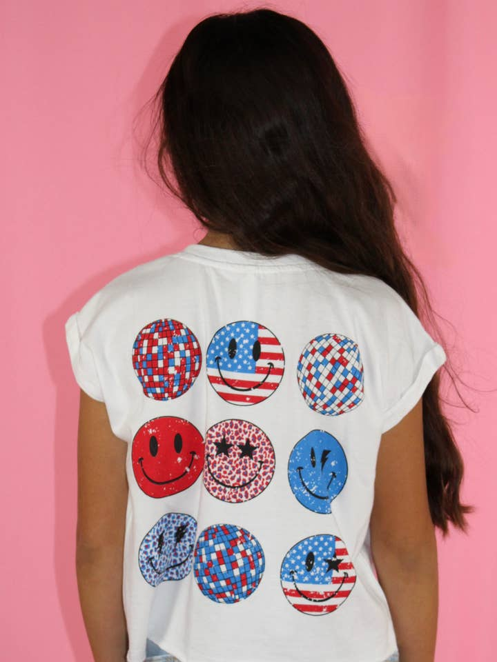 Chillin' in the USA Embroidery Sleeveless Shirt