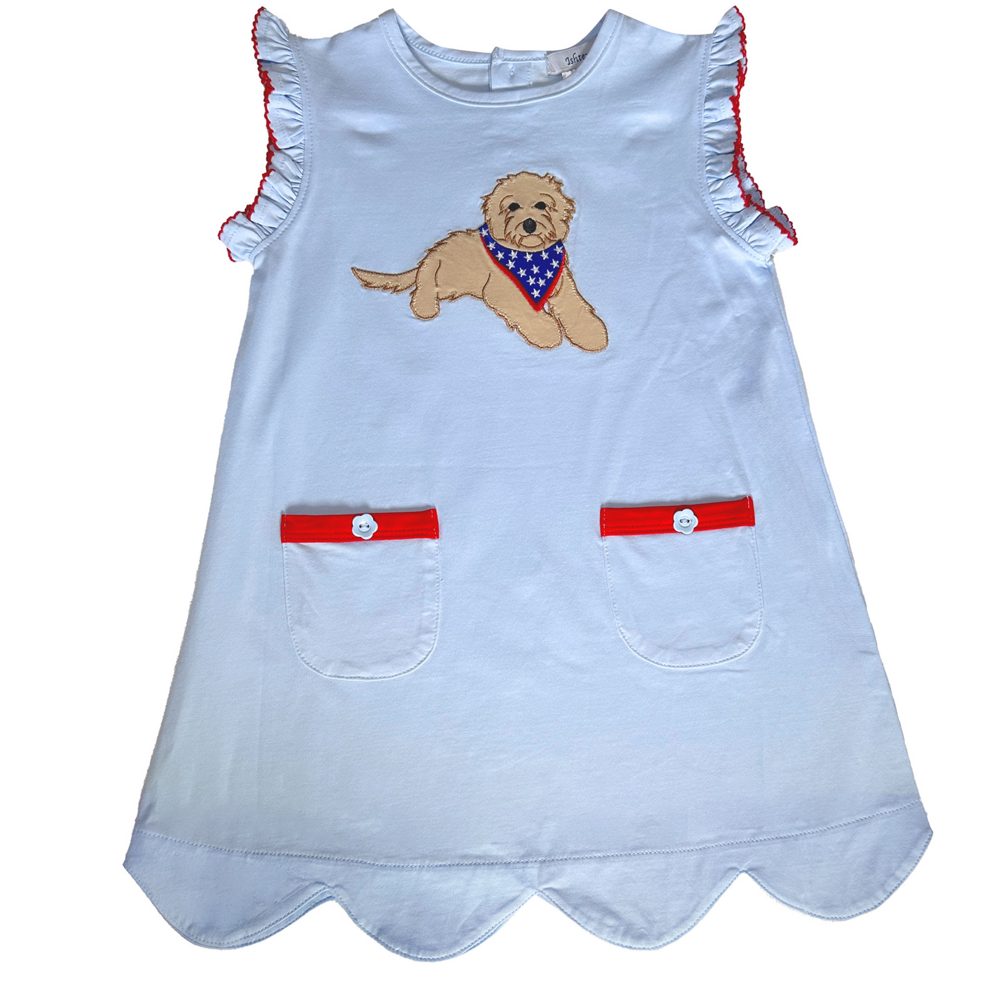 GOLDEN DOODLE GIRL'S A-LINE DRESS