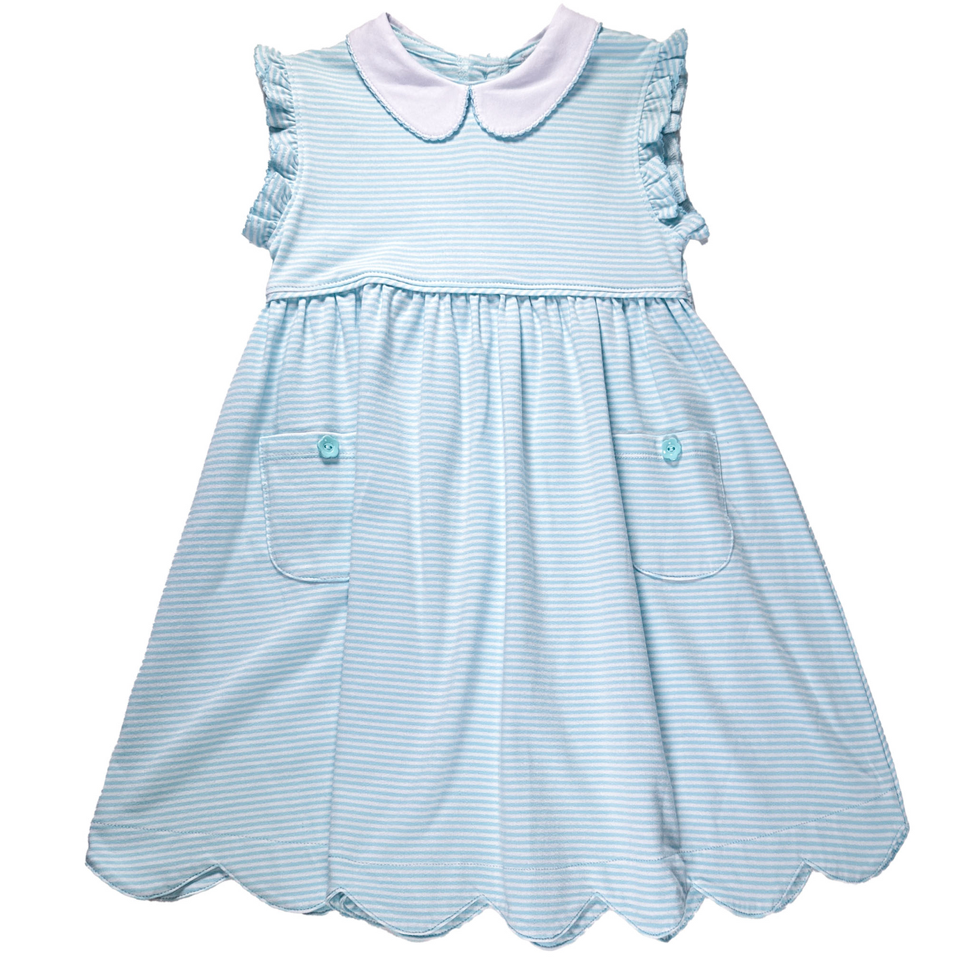 Aqua Stripe Dress