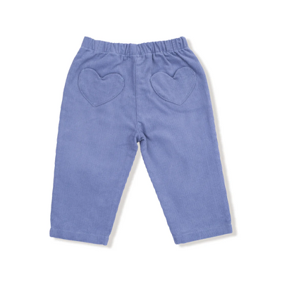 Stonewash  Cord Pant with Heart Pockets