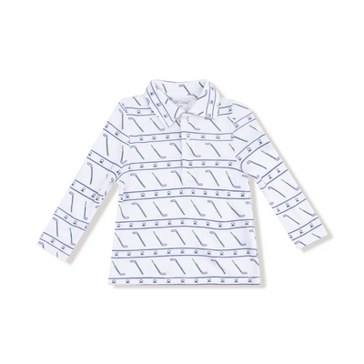 Golf Club  Polo Long Sleeve Shirt