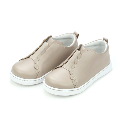 Phoebe Elastic Slip On - ALMOND