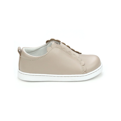Phoebe Elastic Slip On - ALMOND