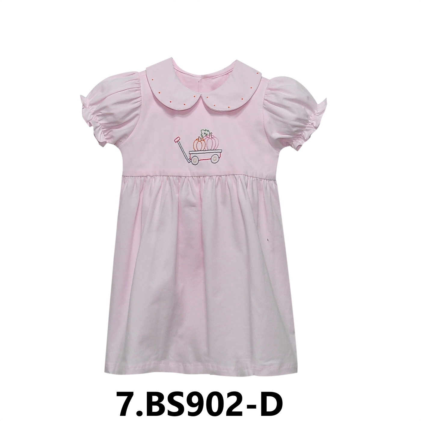 Brady Dress - Pumpkins - Pink