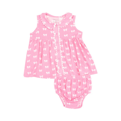 The Jill Peter Pan Button Front Dress with Ric Rac Trim