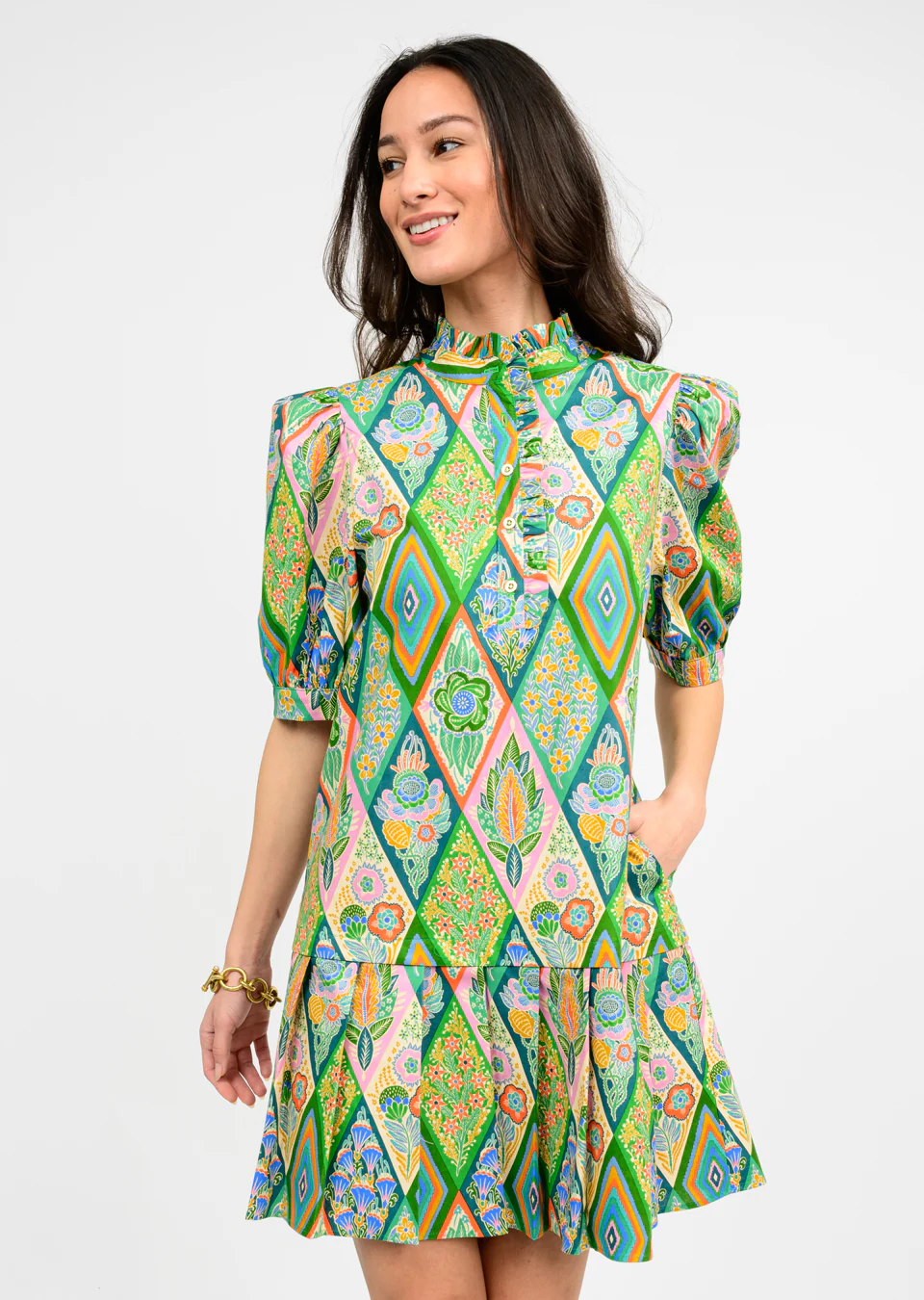 Pleated Hem Dress