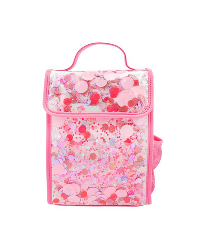 Pink Party Confetti Insulated Lunchbox