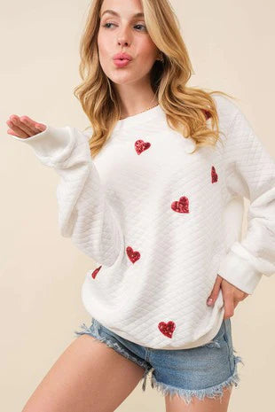 Quilting Fabric Heart Patch Top