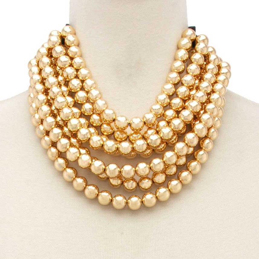 Chunky Beaded Layered Necklace