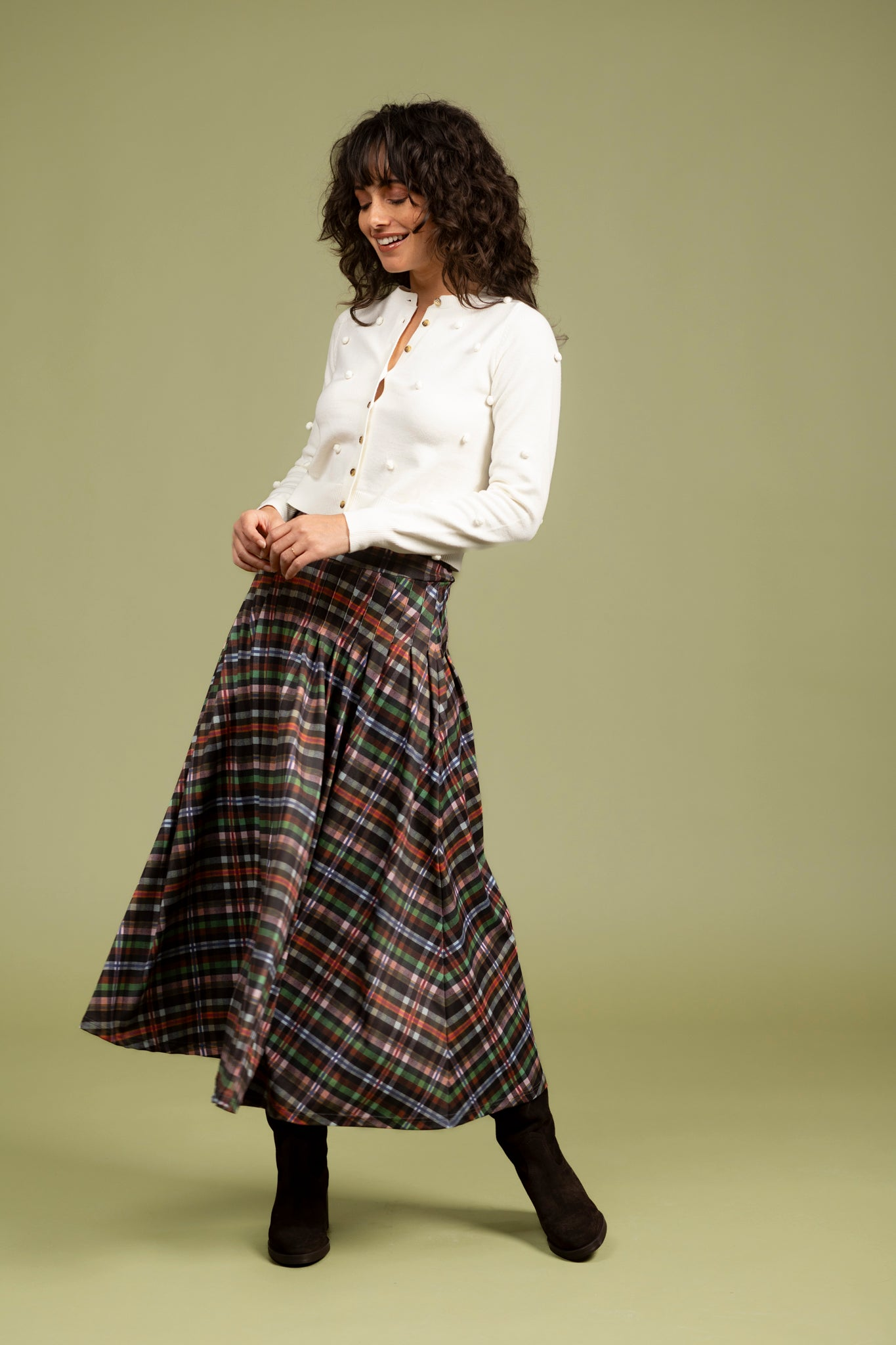 The Lennox Skirt - Stockholm Plaid