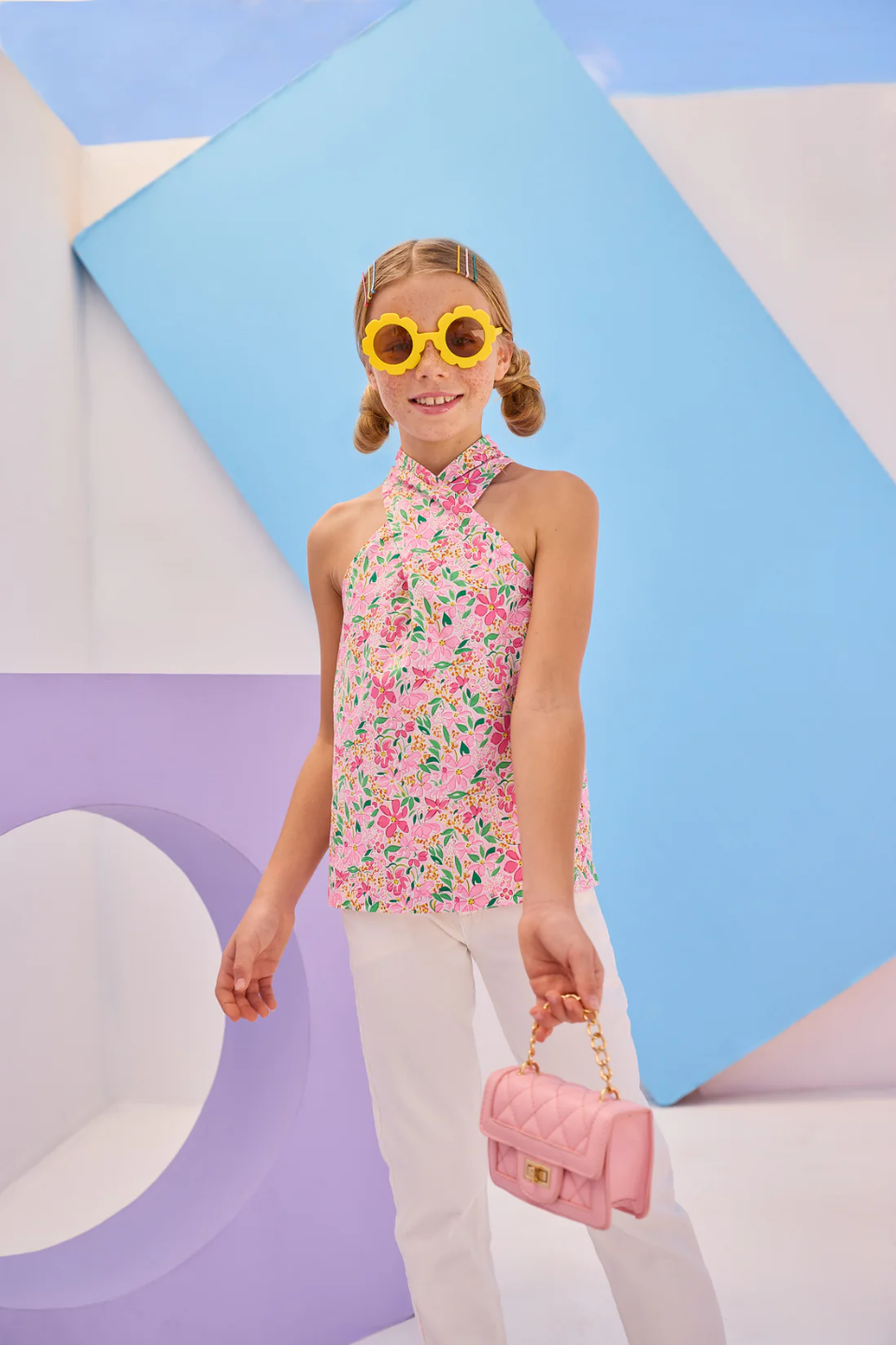Scarf Top - Frangipani Pink