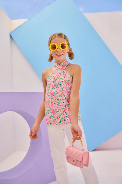 Scarf Top - Frangipani Pink