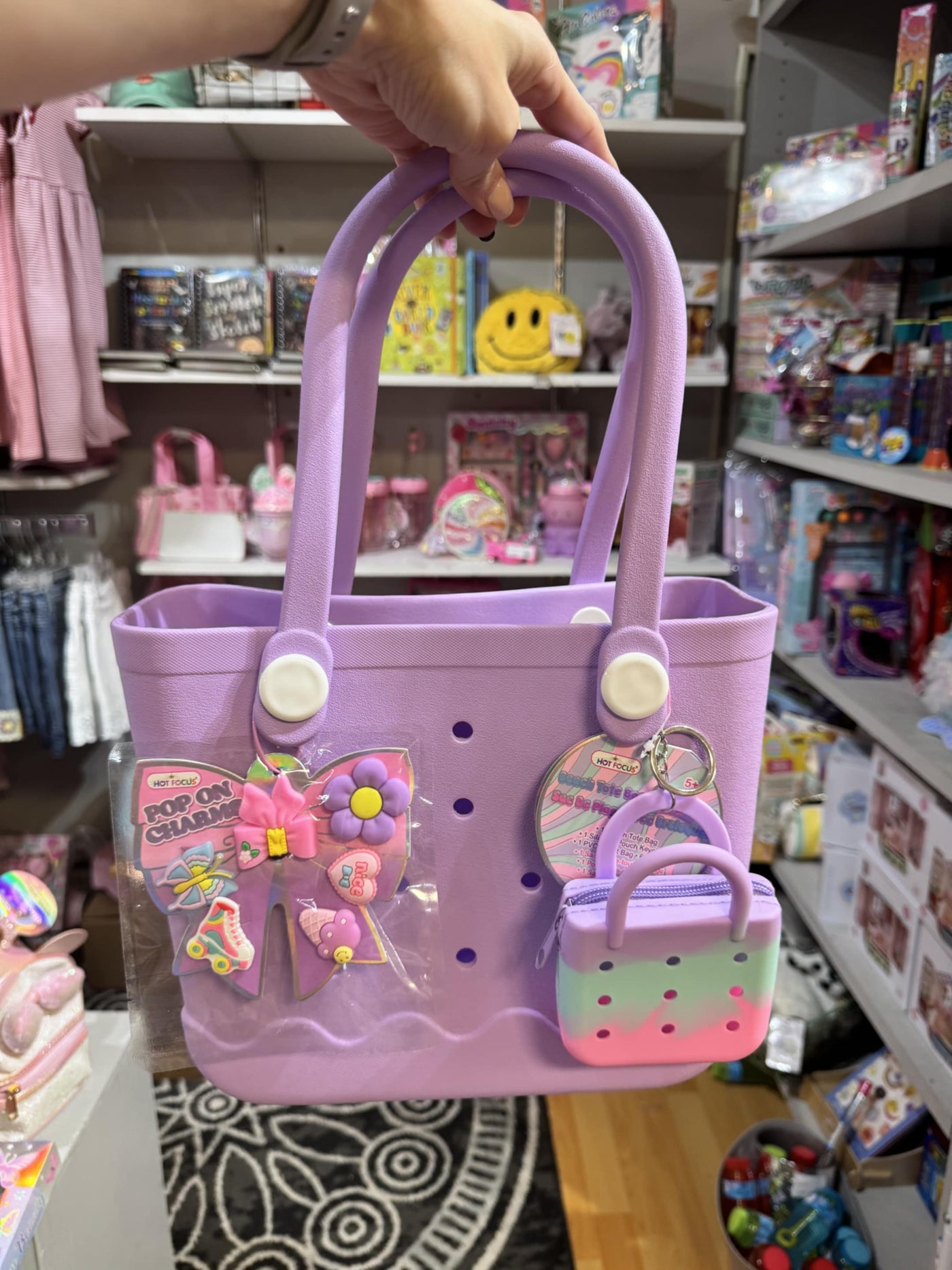 Tote Bag with Charms