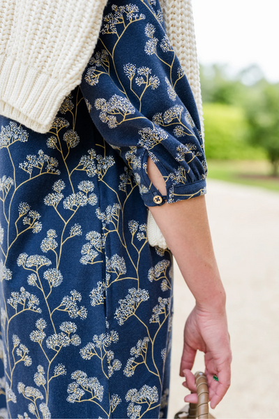 Ashlynn Dress in Navy Grove