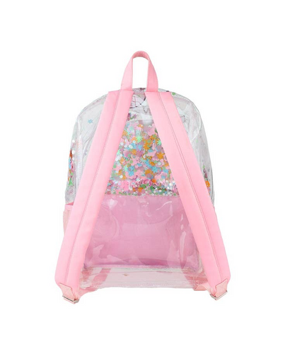Flower Shop Confetti Clear Backpack - Large