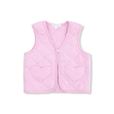 Quilted Vest with Heart Pocket