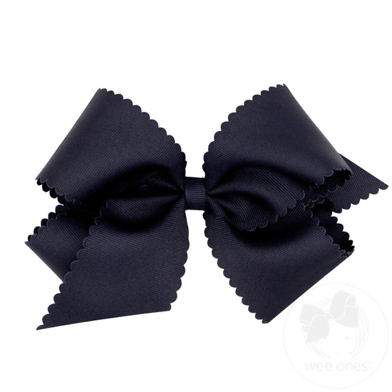 King Scallop Bow - Navy