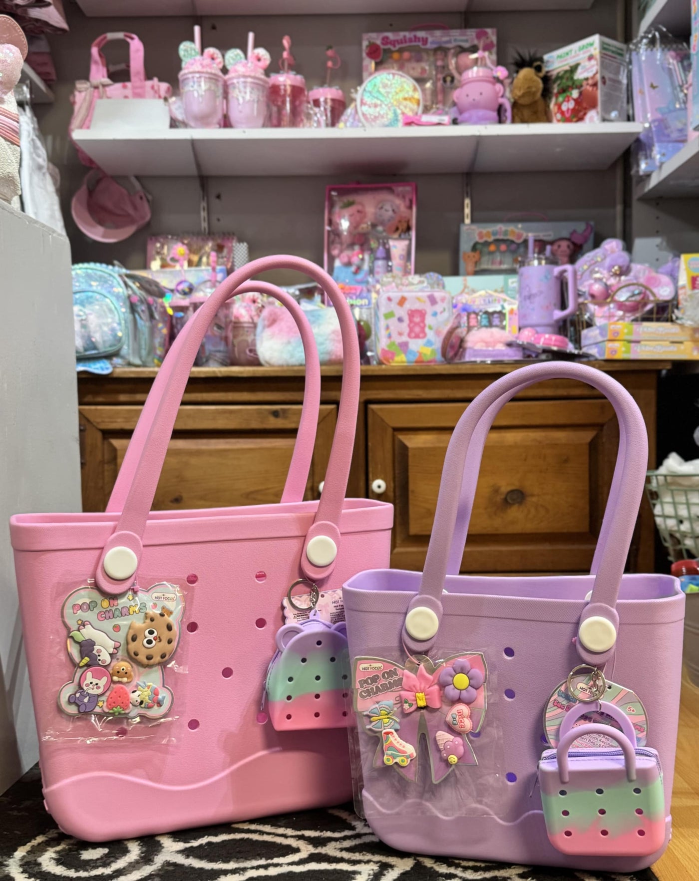 Tote Bag with Charms